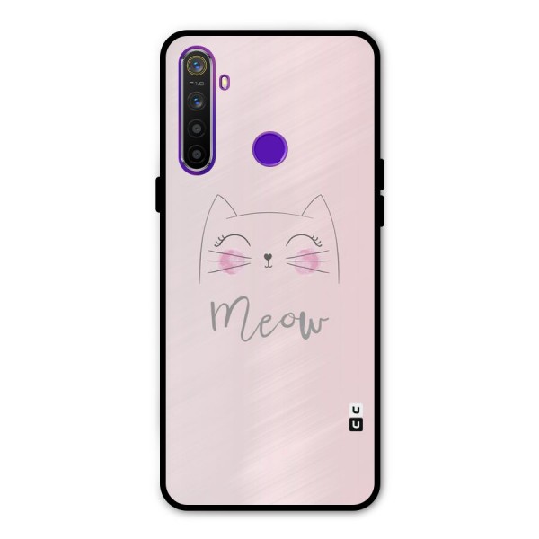 Meow Pink Metal Back Case for Realme Narzo 10