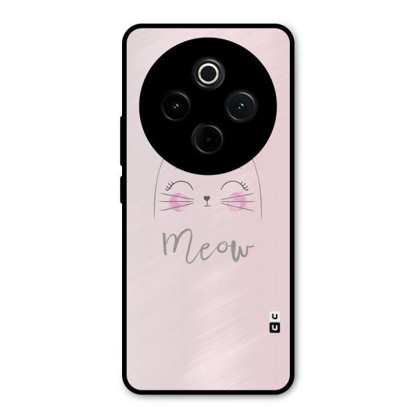 Meow Pink Metal Back Case for Vivo T4
