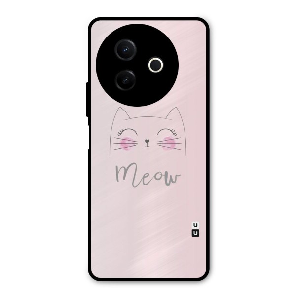 Meow Pink Metal Back Case for Vivo Y39
