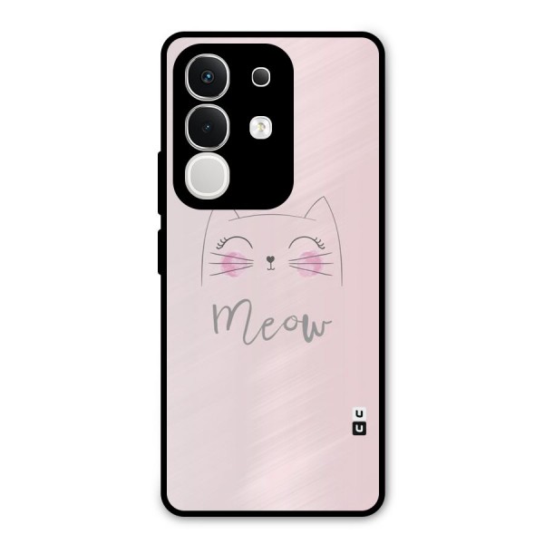 Meow Pink Metal Back Case for iQOO Z10x
