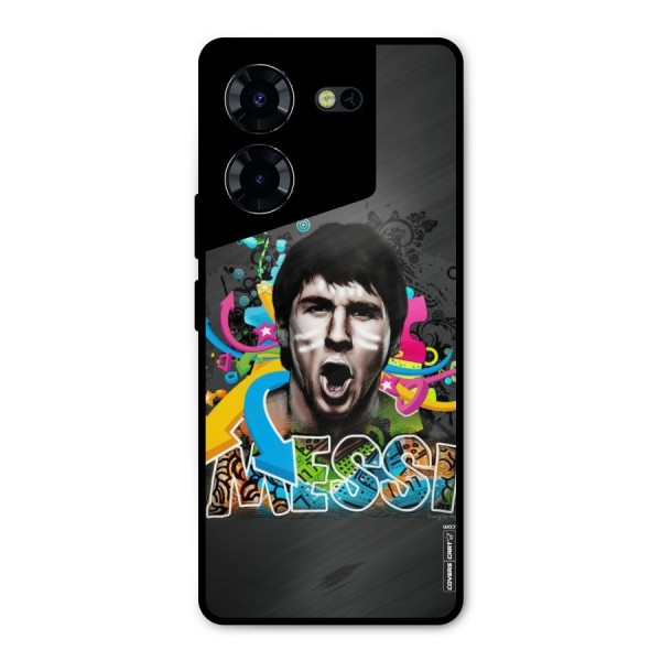 Messi For Argentina Metal Back Case for Tecno Pova 5 Pro 5G