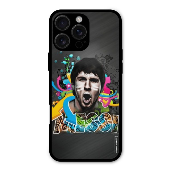 Messi For Argentina Metal Back Case for iPhone 16 Pro Max