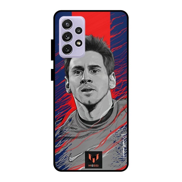 Messi For FCB Metal Back Case for Galaxy A72