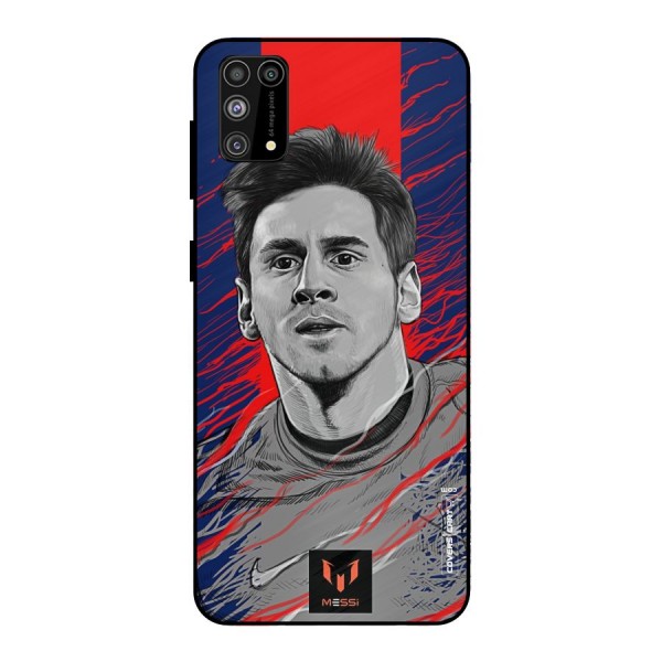 Messi For FCB Metal Back Case for Galaxy F41