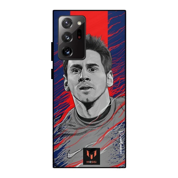 Messi For FCB Metal Back Case for Galaxy Note 20 Ultra 5G