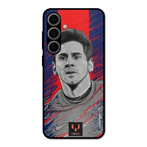 Messi For FCB Metal Back Case for Galaxy S24 FE