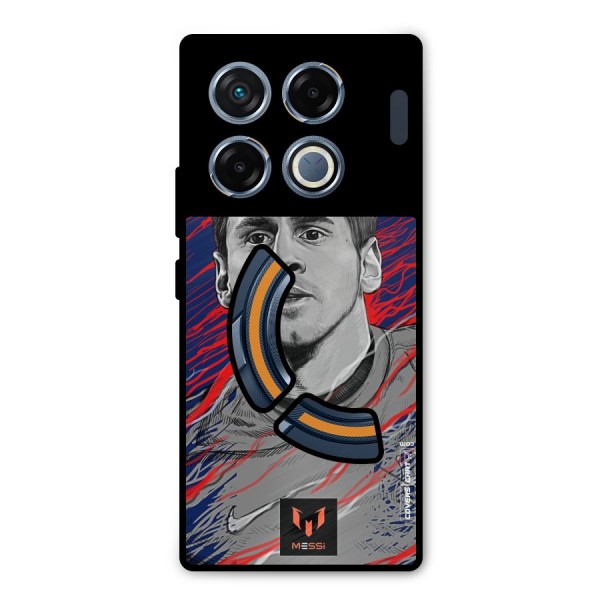 Messi For FCB Metal Back Case for Infinix GT 20 Pro
