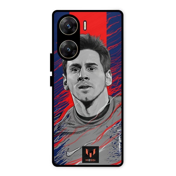 Messi For FCB Metal Back Case for Vivo V29e