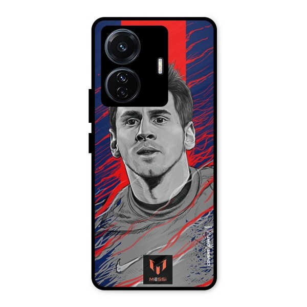 Messi For FCB Metal Back Case for iQOO Z6