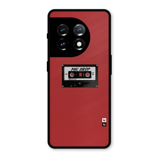 Mic Drop Cassette Minimalistic Metal Back Case for OnePlus 11