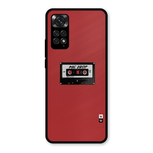 Mic Drop Cassette Minimalistic Metal Back Case for Redmi Note 11