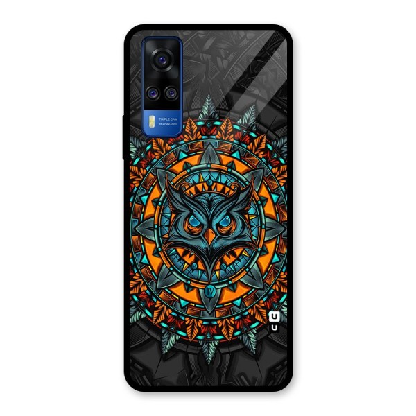 Mighty Owl Artwork Glass Back Case for Vivo Y51