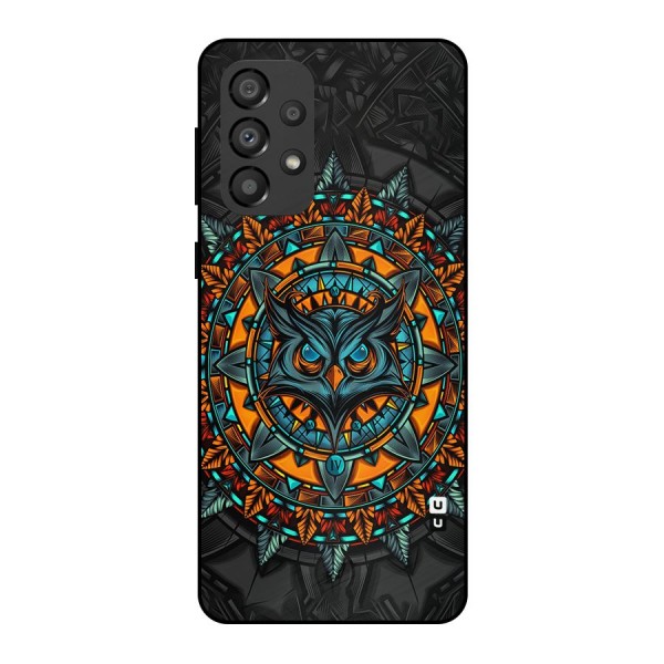 Mighty Owl Artwork Metal Back Case for Galaxy A33 5G