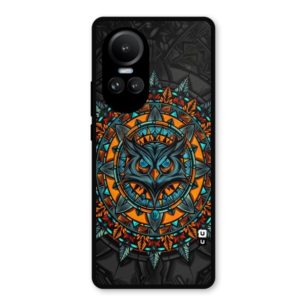Mighty Owl Artwork Metal Back Case for Oppo Reno10
