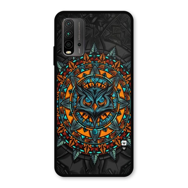Mighty Owl Artwork Metal Back Case for Redmi 9 Power