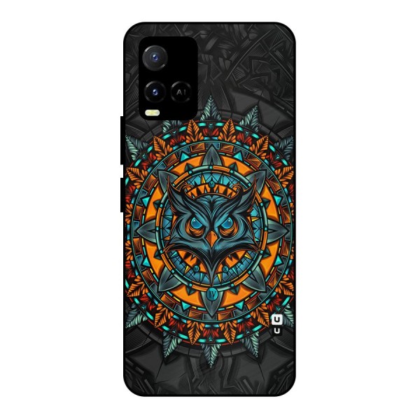 Mighty Owl Artwork Metal Back Case for Vivo Y21