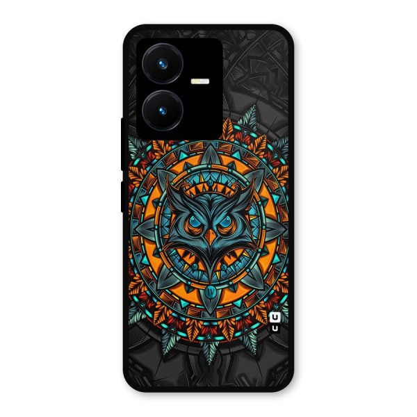 Mighty Owl Artwork Metal Back Case for Vivo Y22
