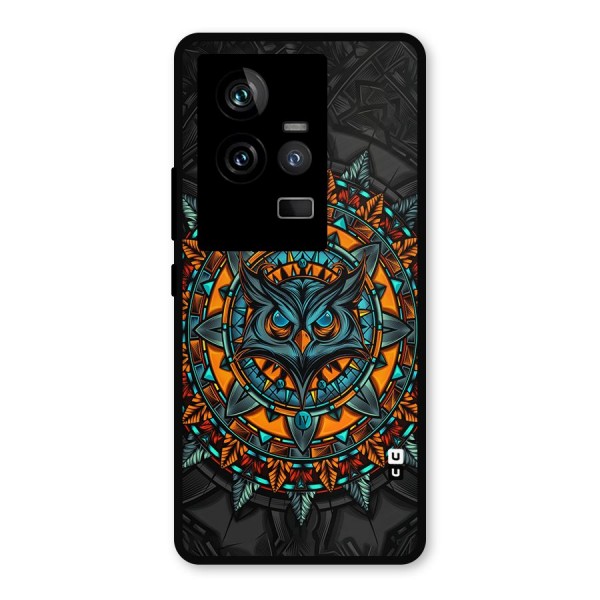 Mighty Owl Artwork Metal Back Case for iQOO 11 5G