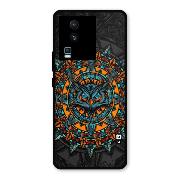 Mighty Owl Artwork Metal Back Case for iQOO Neo 7