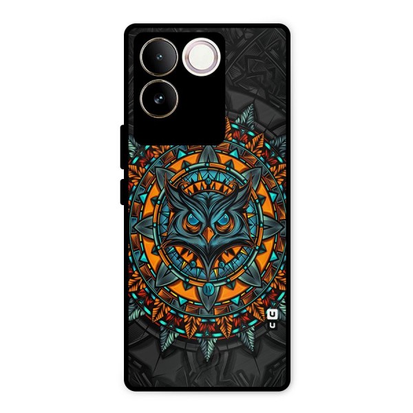Mighty Owl Artwork Metal Back Case for iQOO Z7 Pro