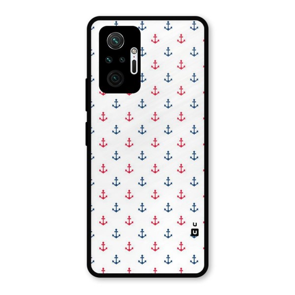 Minimal Anchor Pattern Metal Back Case for Redmi Note 10 Pro Max