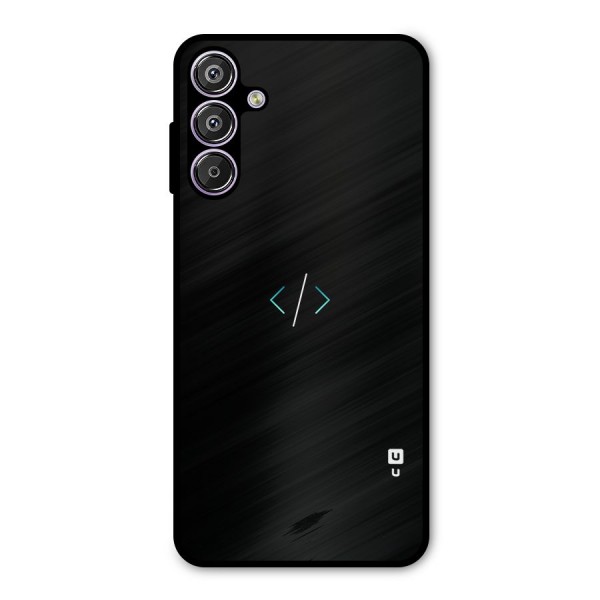 Minimal Dark Coding Metal Back Case for Galaxy F15