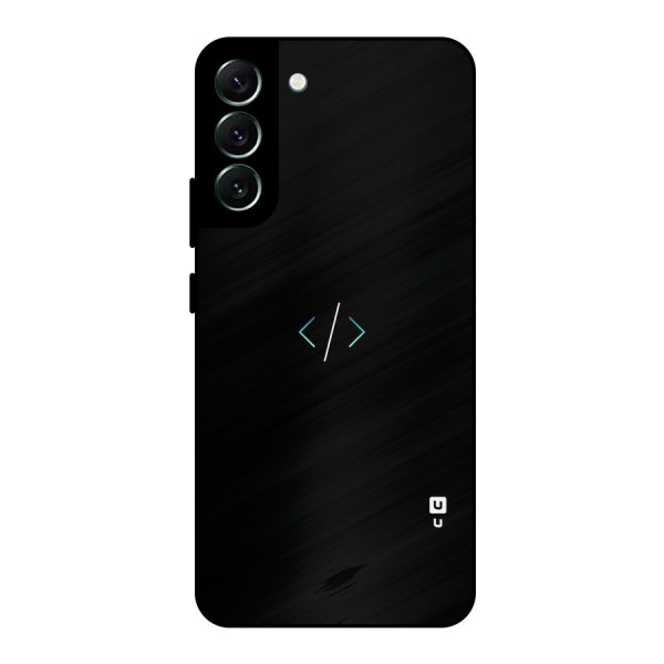 Minimal Dark Coding Metal Back Case for Galaxy S22 Plus 5G