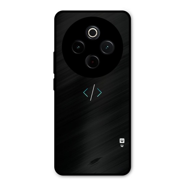 Minimal Dark Coding Metal Back Case for Vivo T4