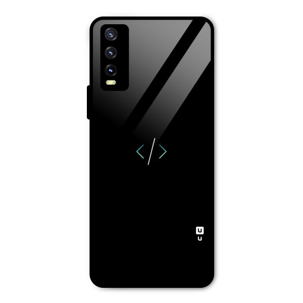 Minimal Dark Coding Metal Back Case for Vivo Y20i