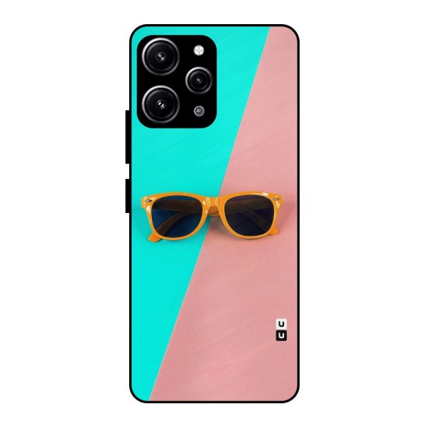 Minimal Glasses Glass Back Case for Redmi 12 4G