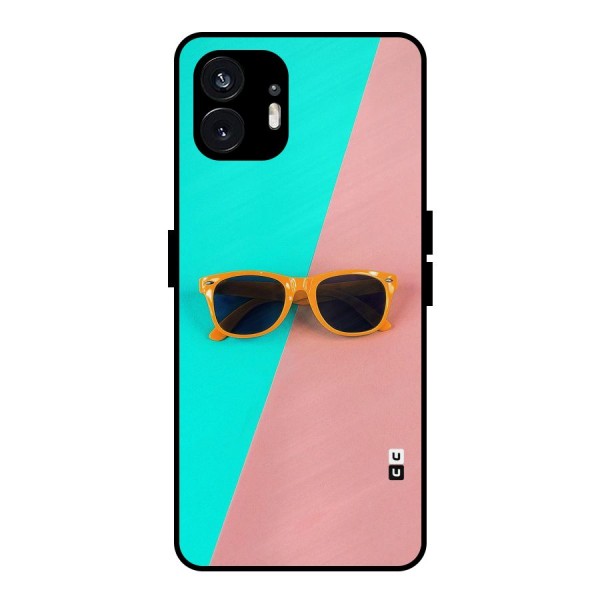 Minimal Glasses Metal Back Case for Nothing Phone 2