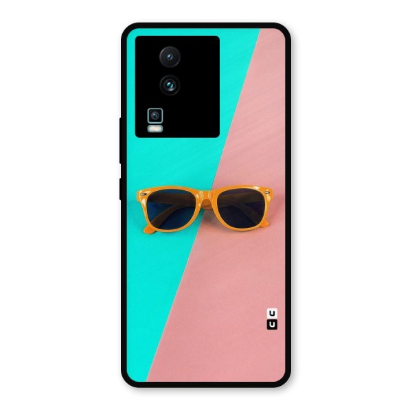 Minimal Glasses Metal Back Case for iQOO Neo 7 Pro