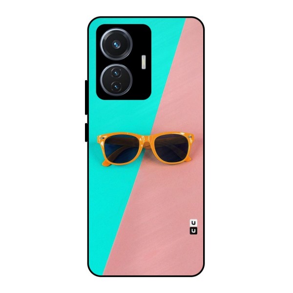 Minimal Glasses Metal Back Case for iQOO Z6 44W