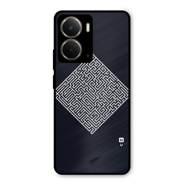 Minimal Maze Pattern Metal Back Case for Realme P3