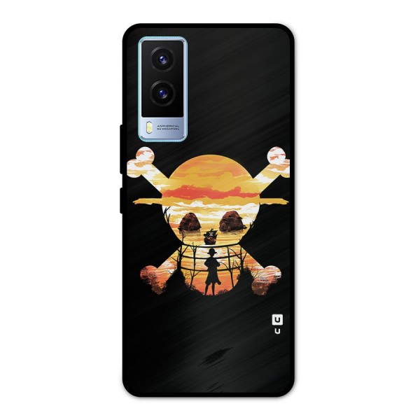 Minimal One Piece Metal Back Case for Vivo V21e 5G