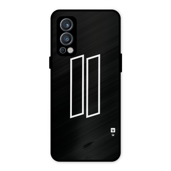 Minimal Slant Rectangles Metal Back Case for OnePlus Nord 2 5G