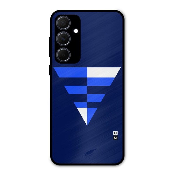 Minimalistic Abstract Inverted Triangle Metal Back Case for Galaxy A35