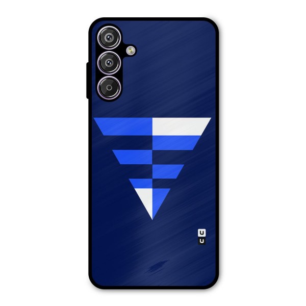Minimalistic Abstract Inverted Triangle Metal Back Case for Galaxy F15