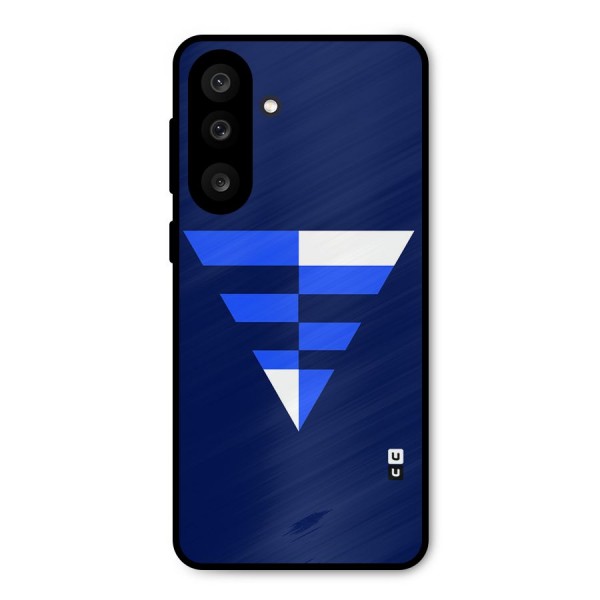 Minimalistic Abstract Inverted Triangle Metal Back Case for Galaxy M56