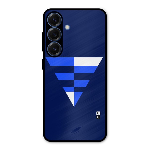 Minimalistic Abstract Inverted Triangle Metal Back Case for Galaxy S25