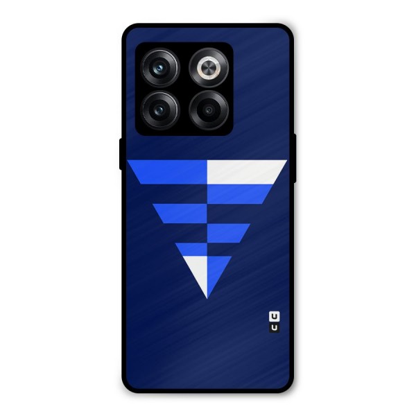 Minimalistic Abstract Inverted Triangle Metal Back Case for OnePlus 10T