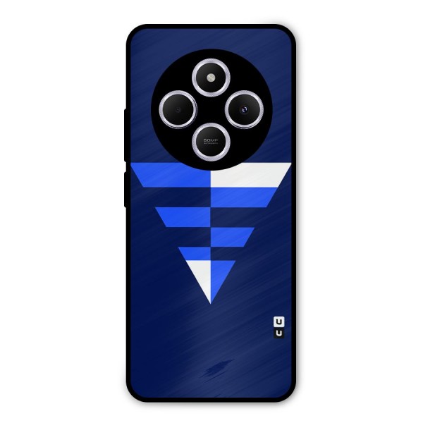 Minimalistic Abstract Inverted Triangle Metal Back Case for Redmi A4