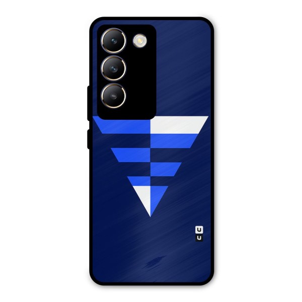 Minimalistic Abstract Inverted Triangle Metal Back Case for Vivo Y200e