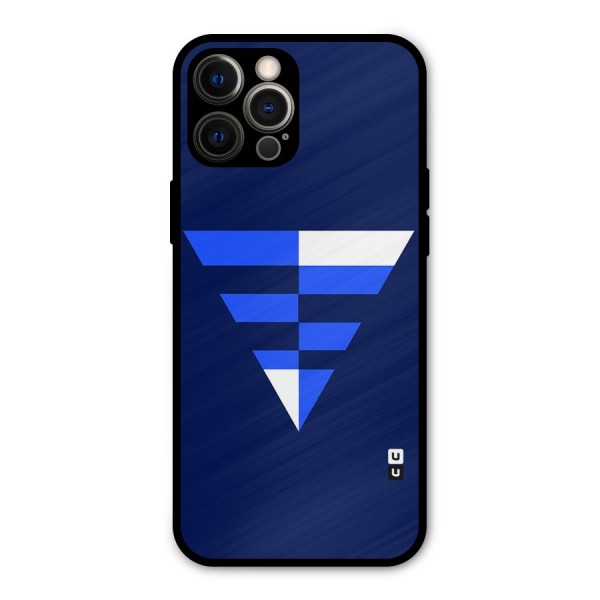 Minimalistic Abstract Inverted Triangle Metal Back Case for iPhone 12 Pro Max