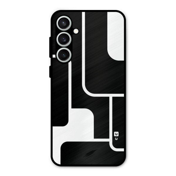 Minimalistic Shapes Metal Back Case for Galaxy S23 FE