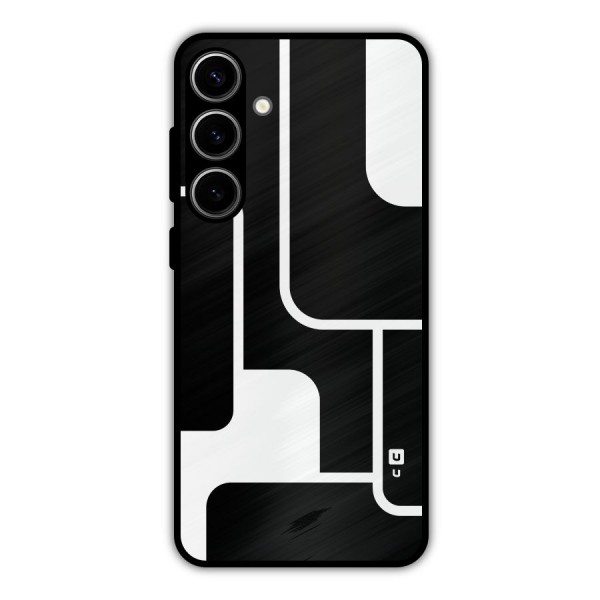 Minimalistic Shapes Metal Back Case for Galaxy S24 Plus