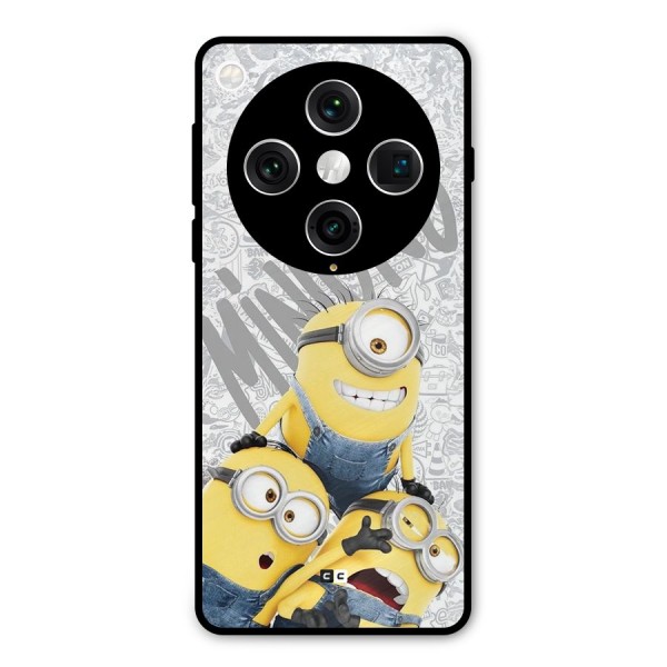 Minions Typo Metal Back Case for Oppo Find X8 Pro