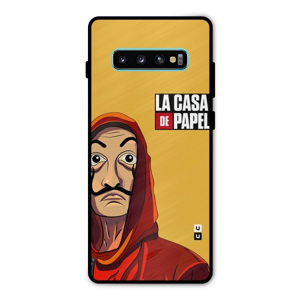 Money Heist La Casa De Papel Metal Back Case for Galaxy S10 Plus