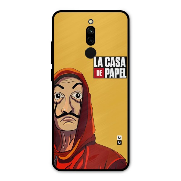 Money Heist La Casa De Papel Metal Back Case for Redmi 8