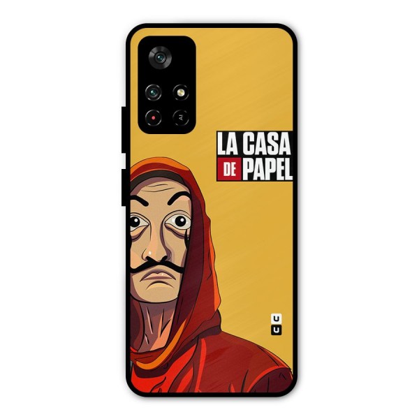 Money Heist La Casa De Papel Metal Back Case for Redmi Note 11T 5G